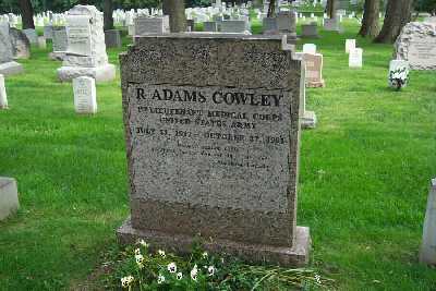 R Adams Cowley, Burial Site